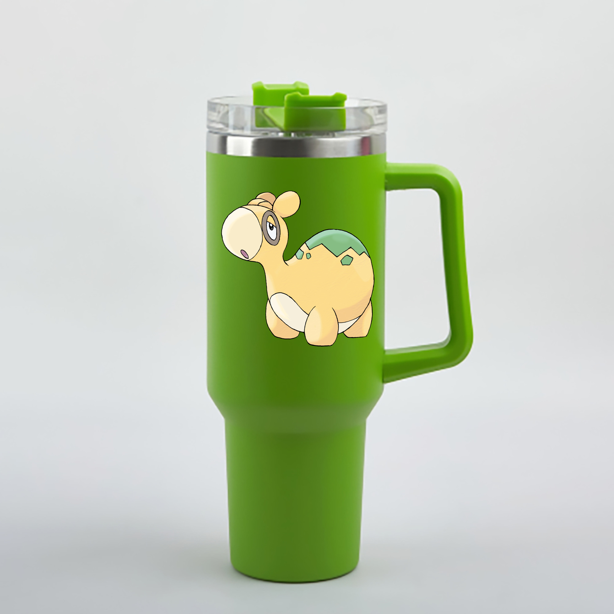 （画像用） ポケットモンスター Pokémon 1200mL車用タンブラー - クリスタルステッカー（プラスチックストロー付き）
